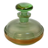 Art deco golden green perfume bottle