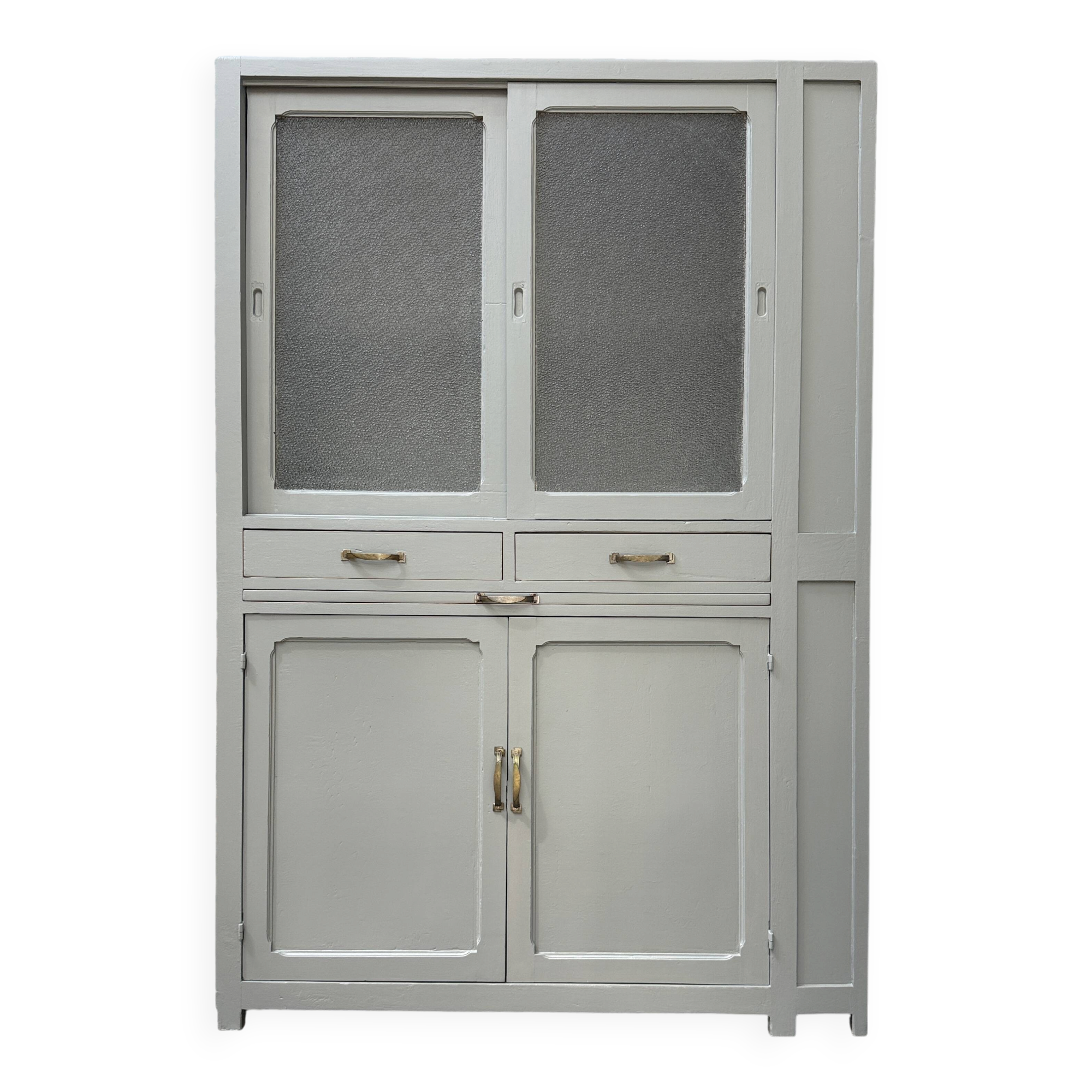 Vaisselier vintage vert (rénové)