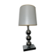 Lampe vintage années 80 en métal chromé à trois globes