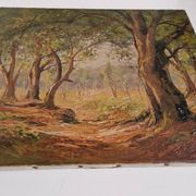Old 19th century painting signed Jean Dufau