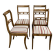 Set of 4 vintage mahogany dining chairs