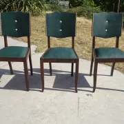 Chaises Art Déco restaurées, lot de 6