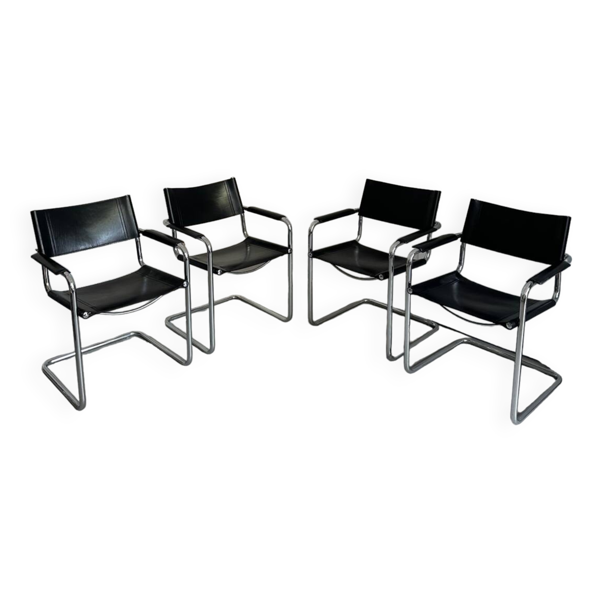 4 chairs Mart stam / Marcel breuer for Matteo Grasse