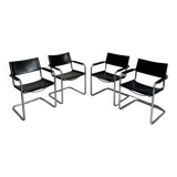 4 chairs Mart stam / Marcel breuer for Matteo Grasse