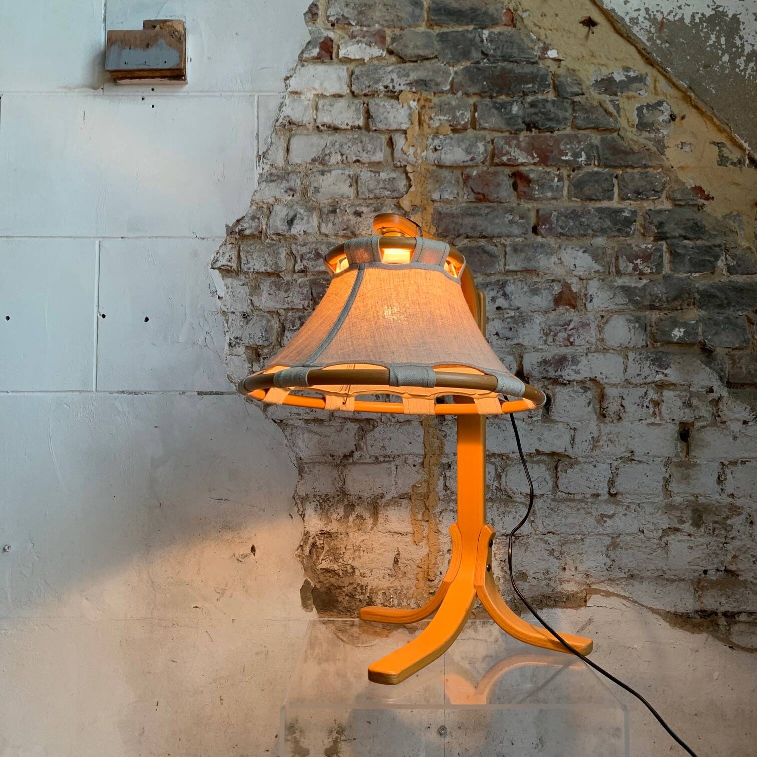 Rare “Anna” Table Lamp by Anna Ehrner for ateljé Lyktan, Sweden, 1970s