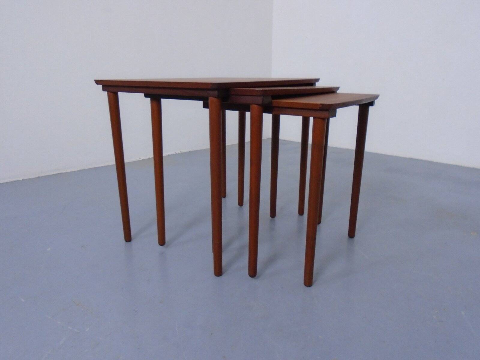 Danish Teak Nesting Tables from Møbelintarsia, 1960s, Set of 3