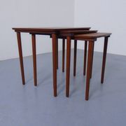 Danish Teak Nesting Tables from Møbelintarsia, 1960s, Set of 3