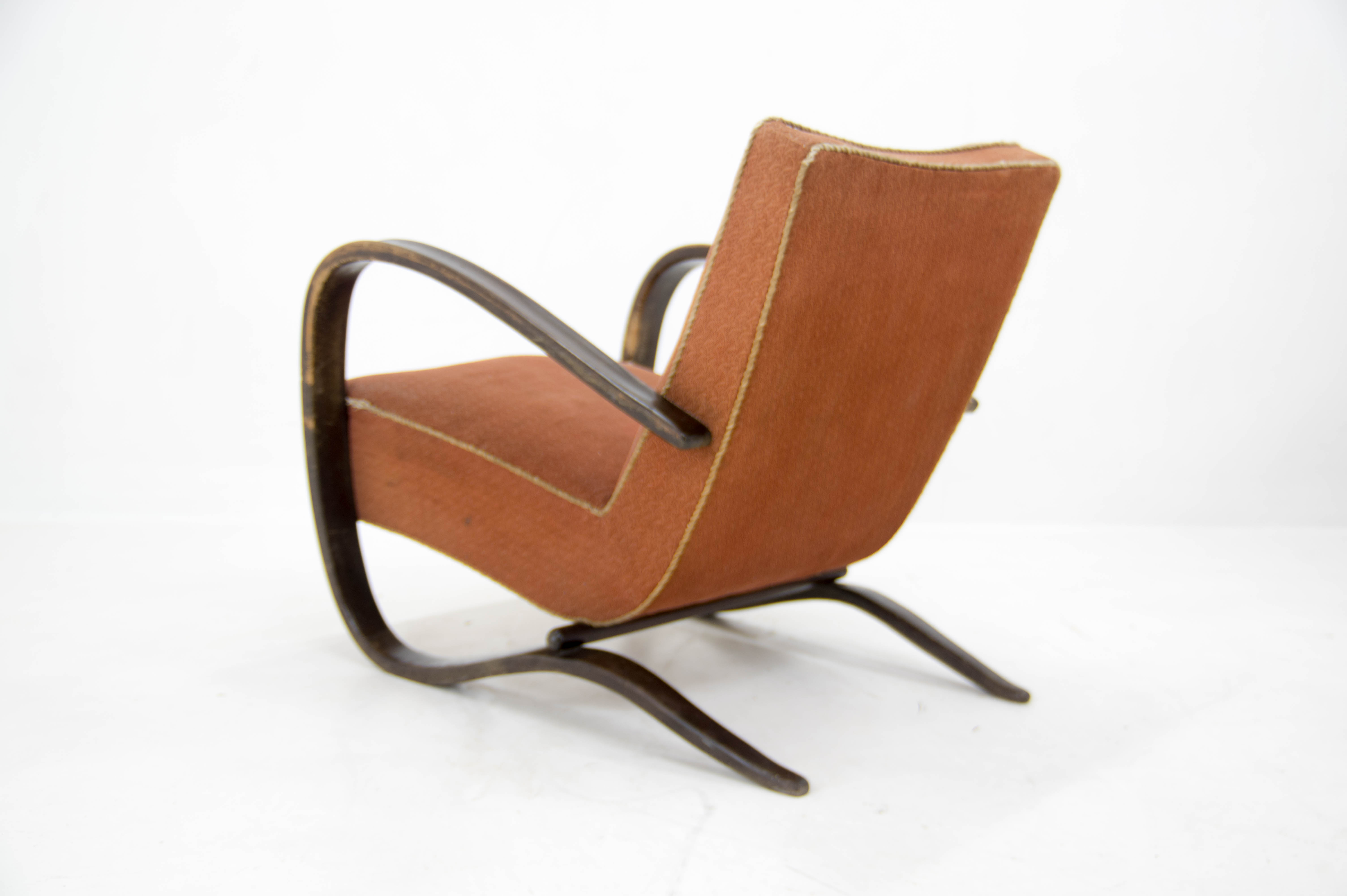 Armchair H 269 by Jindřich Halabala, 1940s
