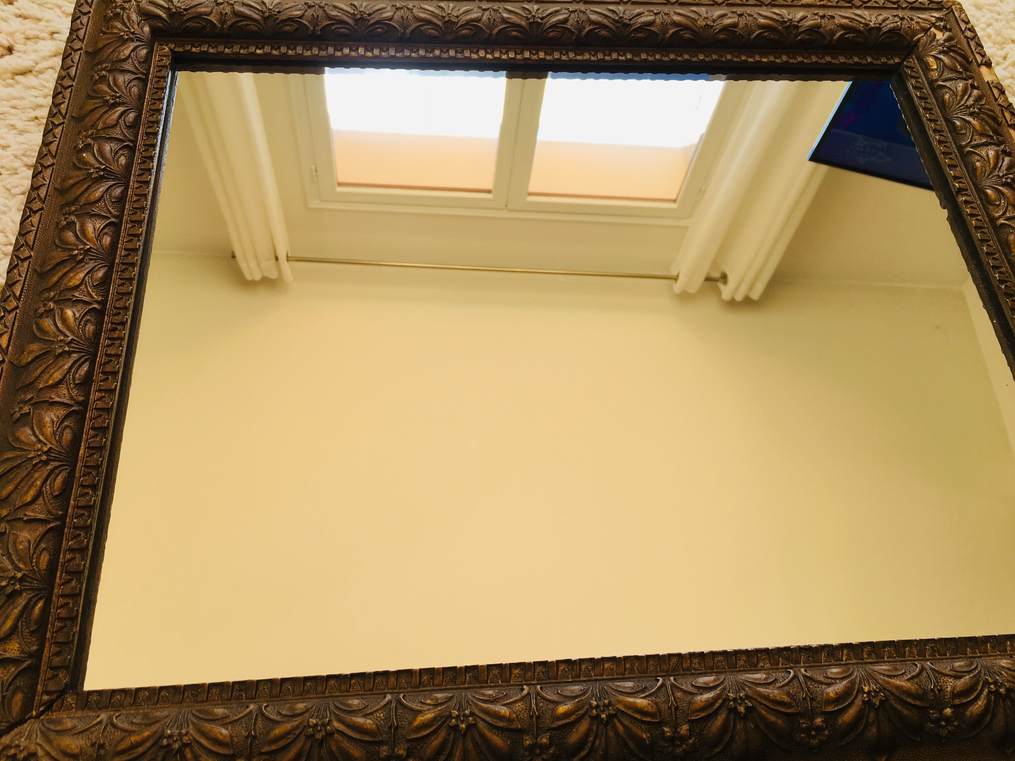 Ancient golden mirror - 48 x 38 cm