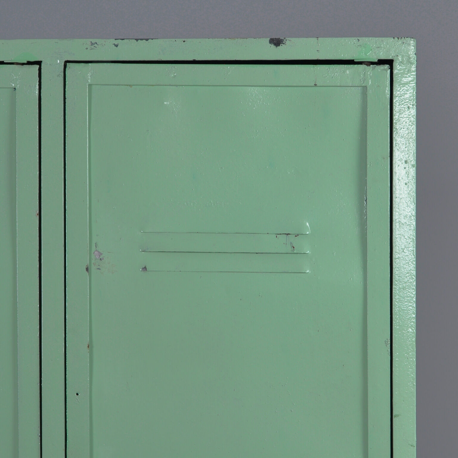 vintage iron locker, 1950's