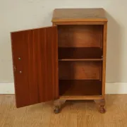 Vintage Art Deco Nightstand in Walnut