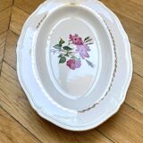 Plat creux ancien en porcelaine L’Amandinoise