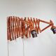 Pair of teak scissor wall lights, Scandinavian style, 1960s
