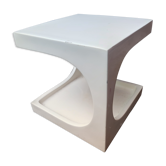 Table d'appoint cubique fibre de verre space age authentique vintage