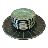 Set of 11 ceramic plates manufacture Upsala Ekeby