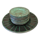 Set of 11 ceramic plates manufacture Upsala Ekeby