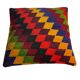 Vintage turkish kilim cushion cover , 55 x 55 cm