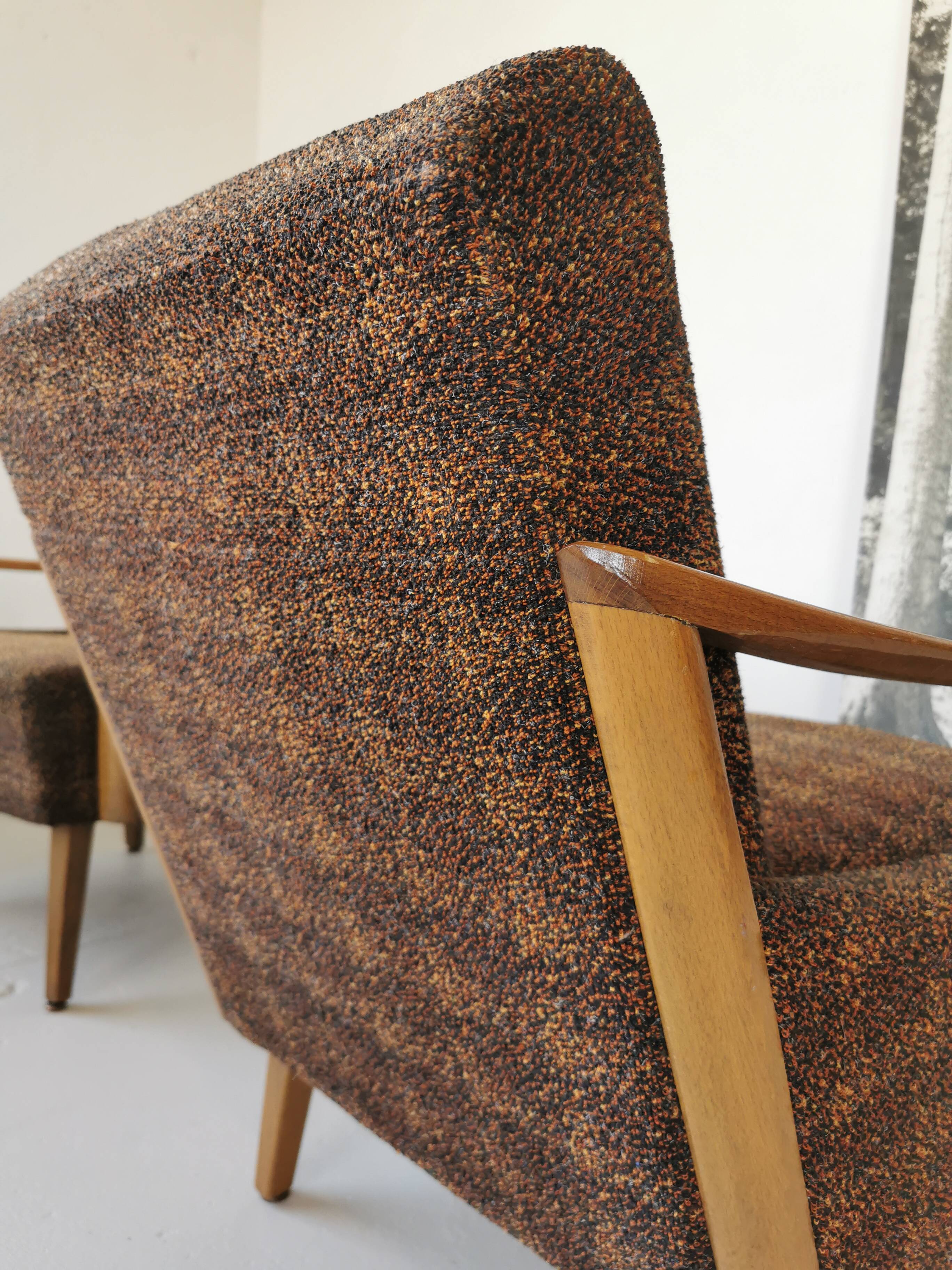 Pair of vintage 60s armchairs