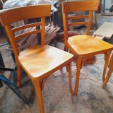Lot 6 mismatched bistro chairs