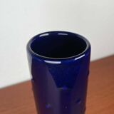 Cobalt blue ceramic vase from the Bangkok series by Melitta, mid-century, 1960s.