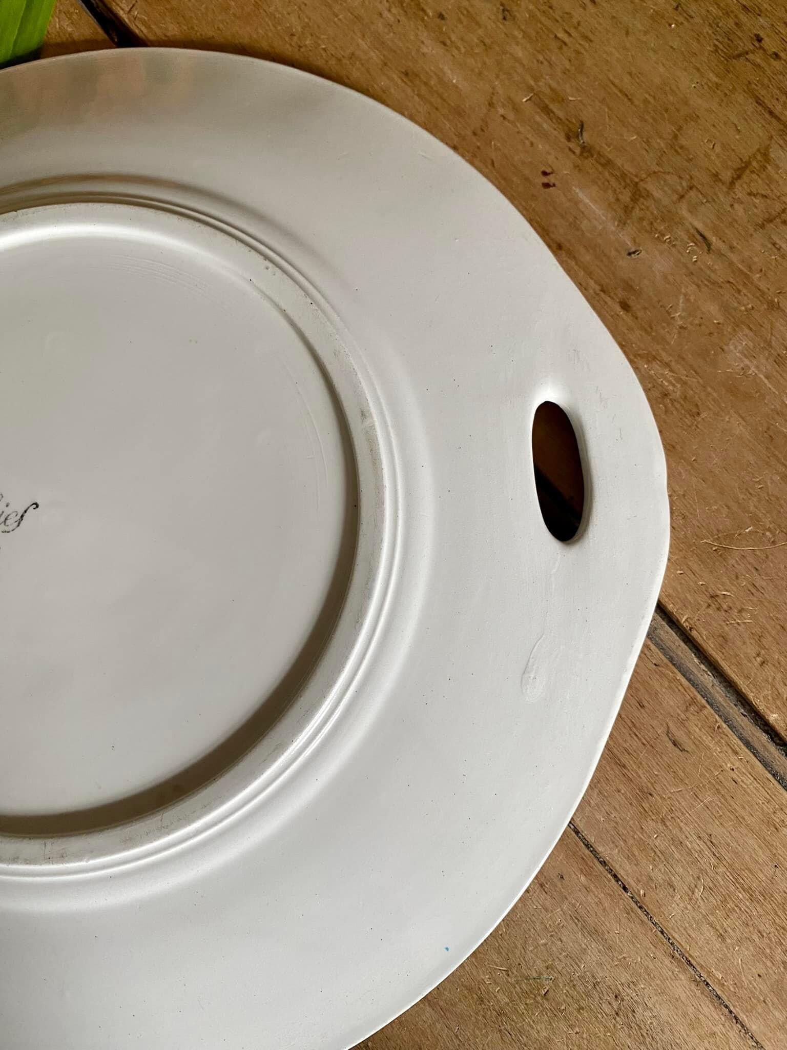 Old earthenware dish orchies france