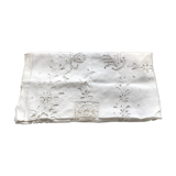 Embroidered linen tablecloth