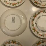 6 Gien cheese plates