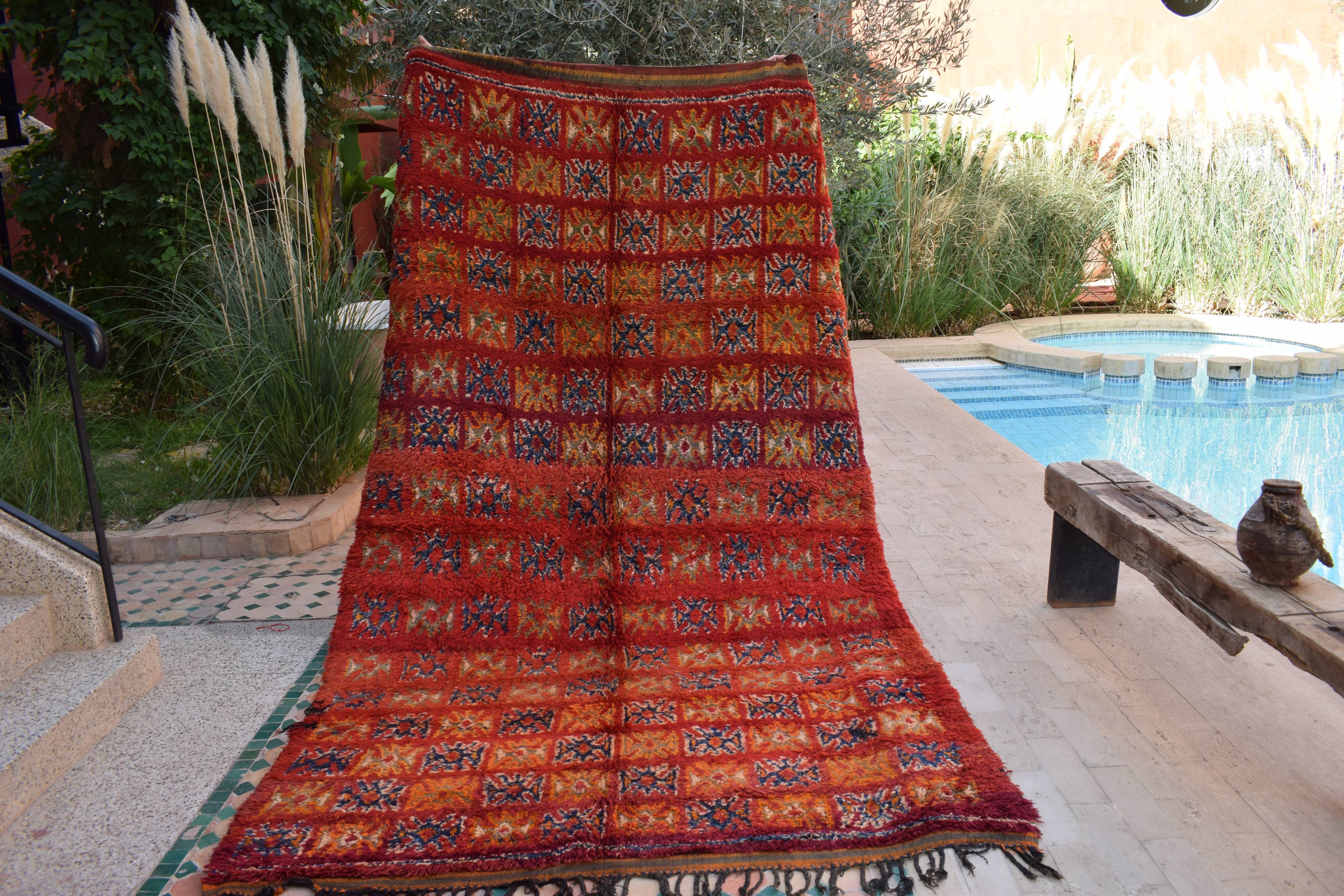 Berber rug Moroccan vintage Atlas