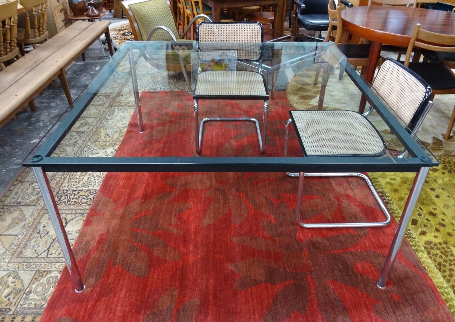 Table haute LC10 Le Corbusier édition Cassina