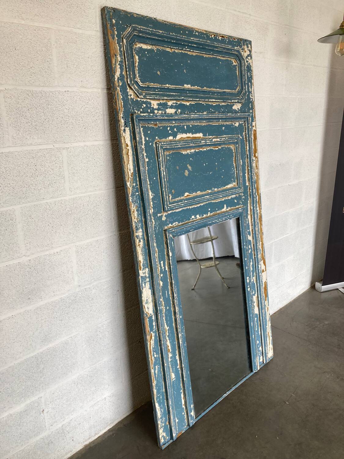 Old fireplace mirror