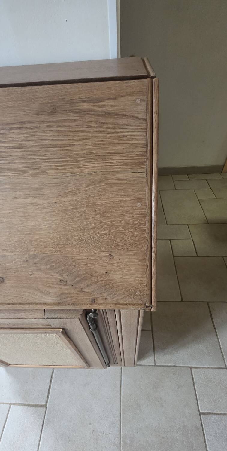 Vintage raw oak secretary