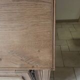 Vintage raw oak secretary