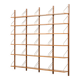 Danish teak 4 bay shelving unit in the style of Poul Cadovius, 1960s