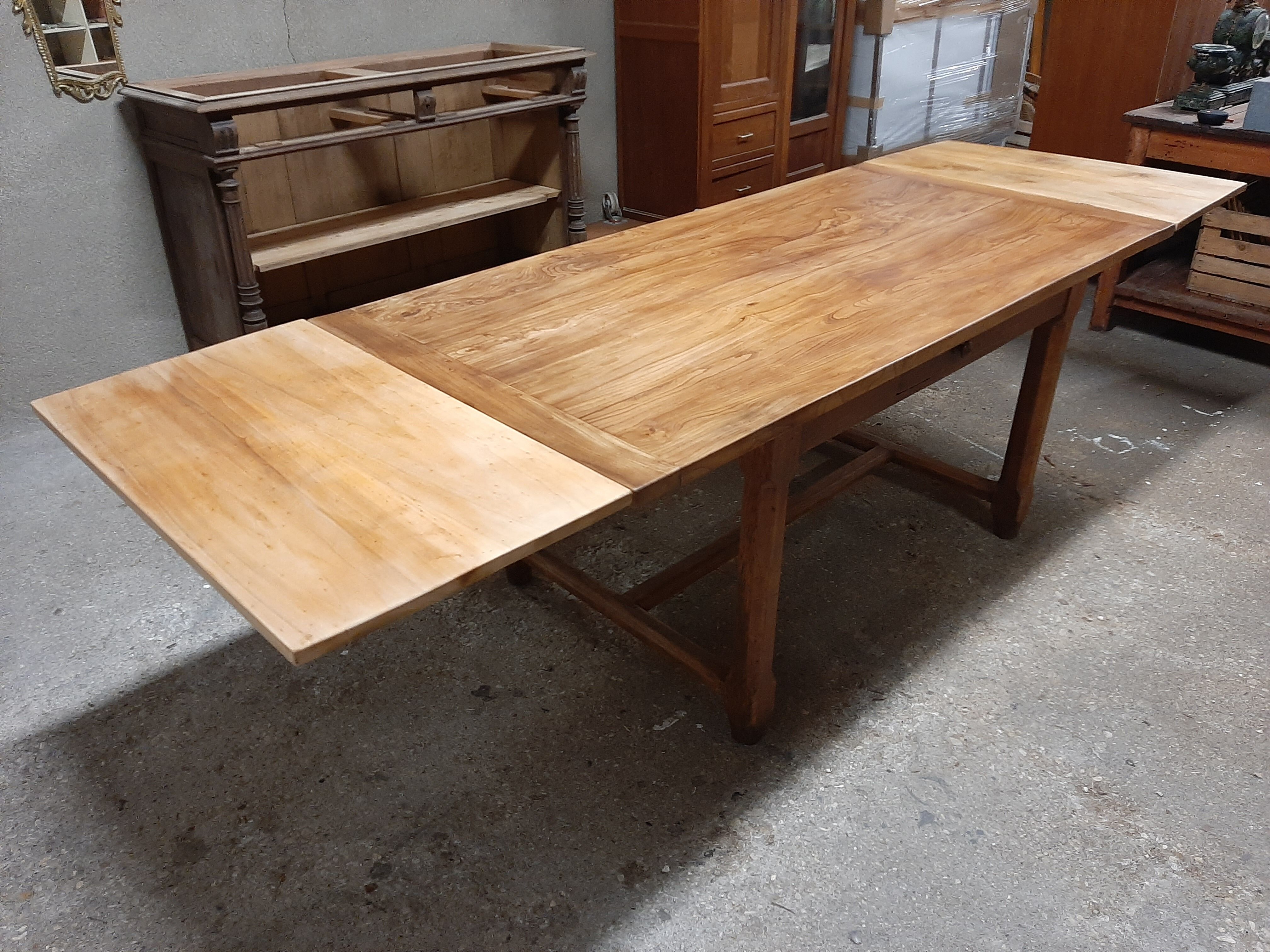 Extended farmhouse table