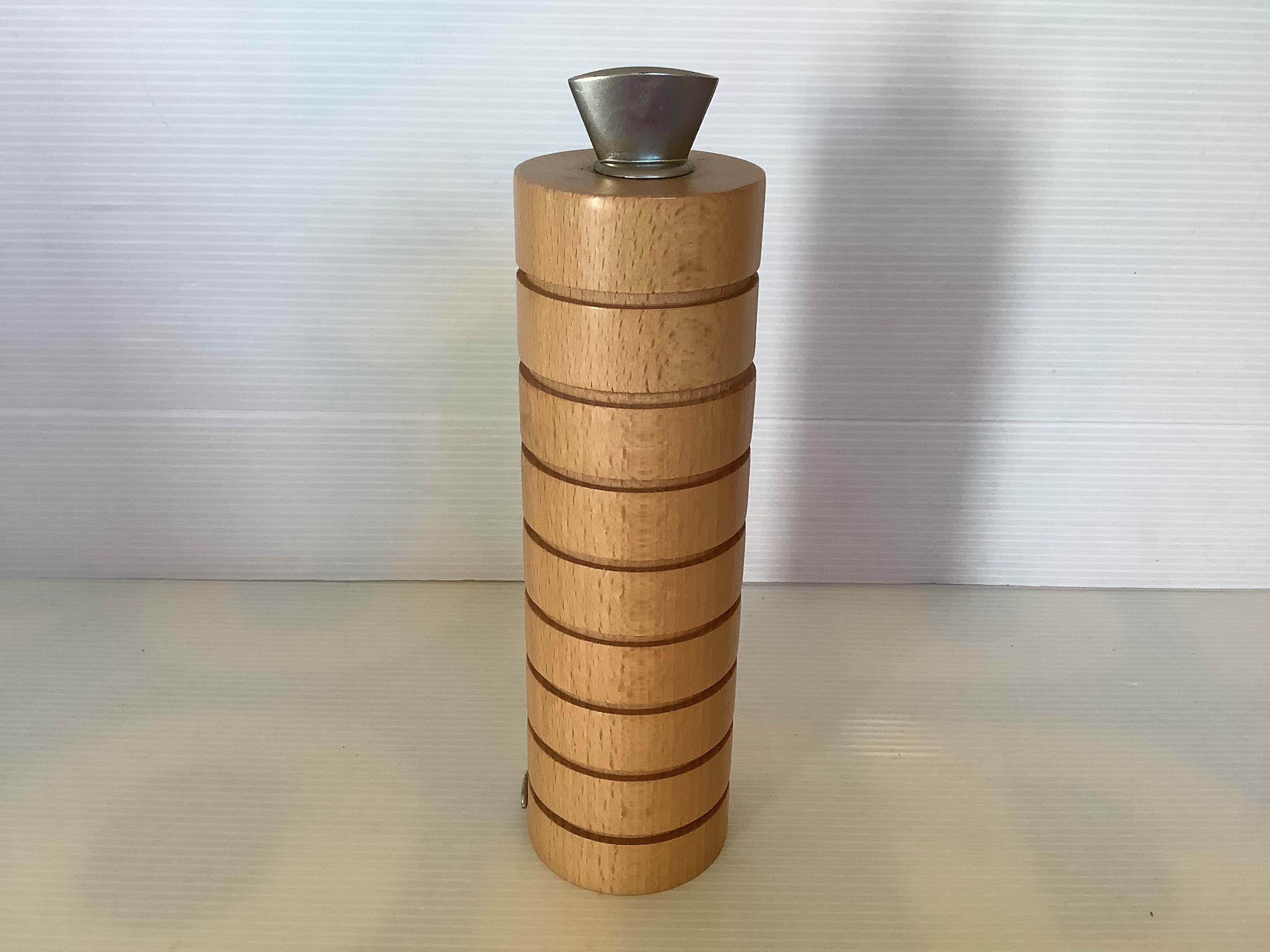 Scandinavian style legnoart wooden pepper mill