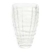 Optical vase, modernism, glass, Ząbkowice, Poland, 1970s