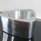 Large Candle Holder / Vintage Photophore IKEA Brushed Aluminium 90s