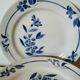 set of 7 Creil and Montereau flat plates,