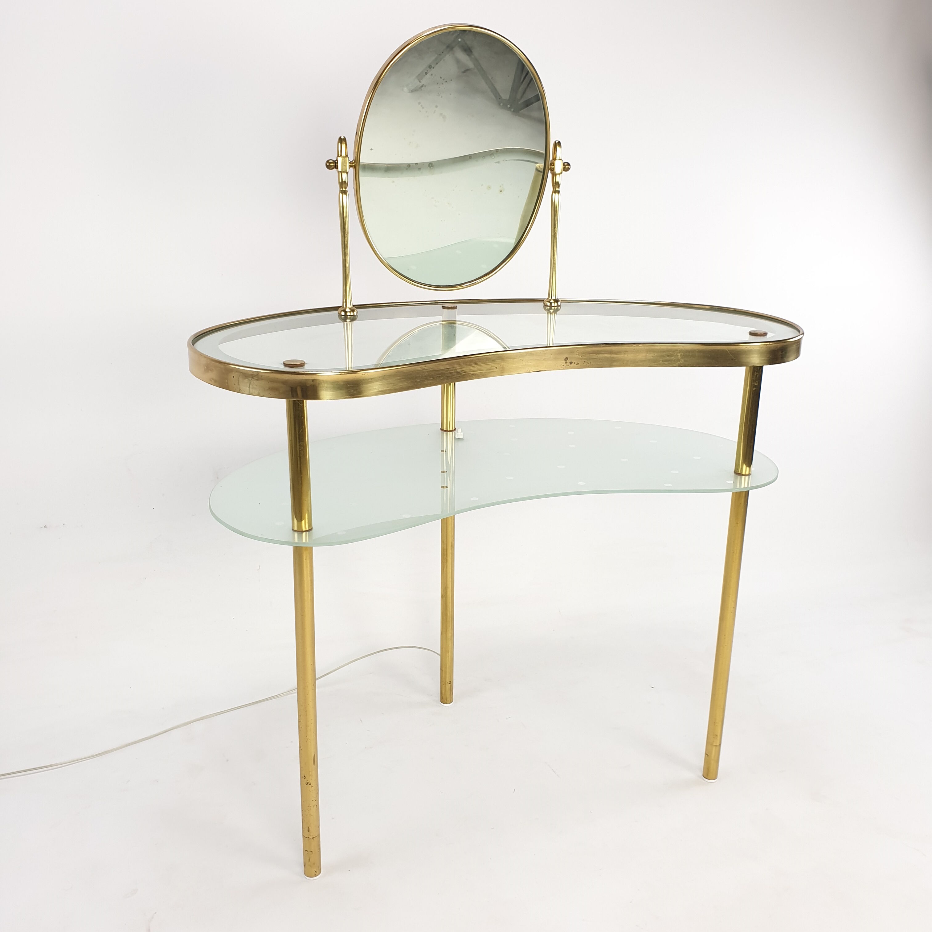 Luigi Brusotti dressing table with mirror, Italy 1940's