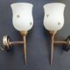 Pair of wall sconces torch style Empire