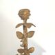 Golden candle holder leaves and birds