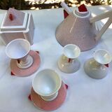 Full coffee service red and white first edition, Matteo Thun memphis 1981