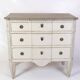 Gustavian Chest Of Drawers Grey Painted, Swedish Origin From 1840s