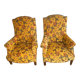 Pair of english style armchairs