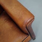 Vintage Dutch Club Chair in Cognac Leather, Set of 2