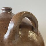 Large round stoneware jar