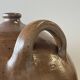 Large round stoneware jar