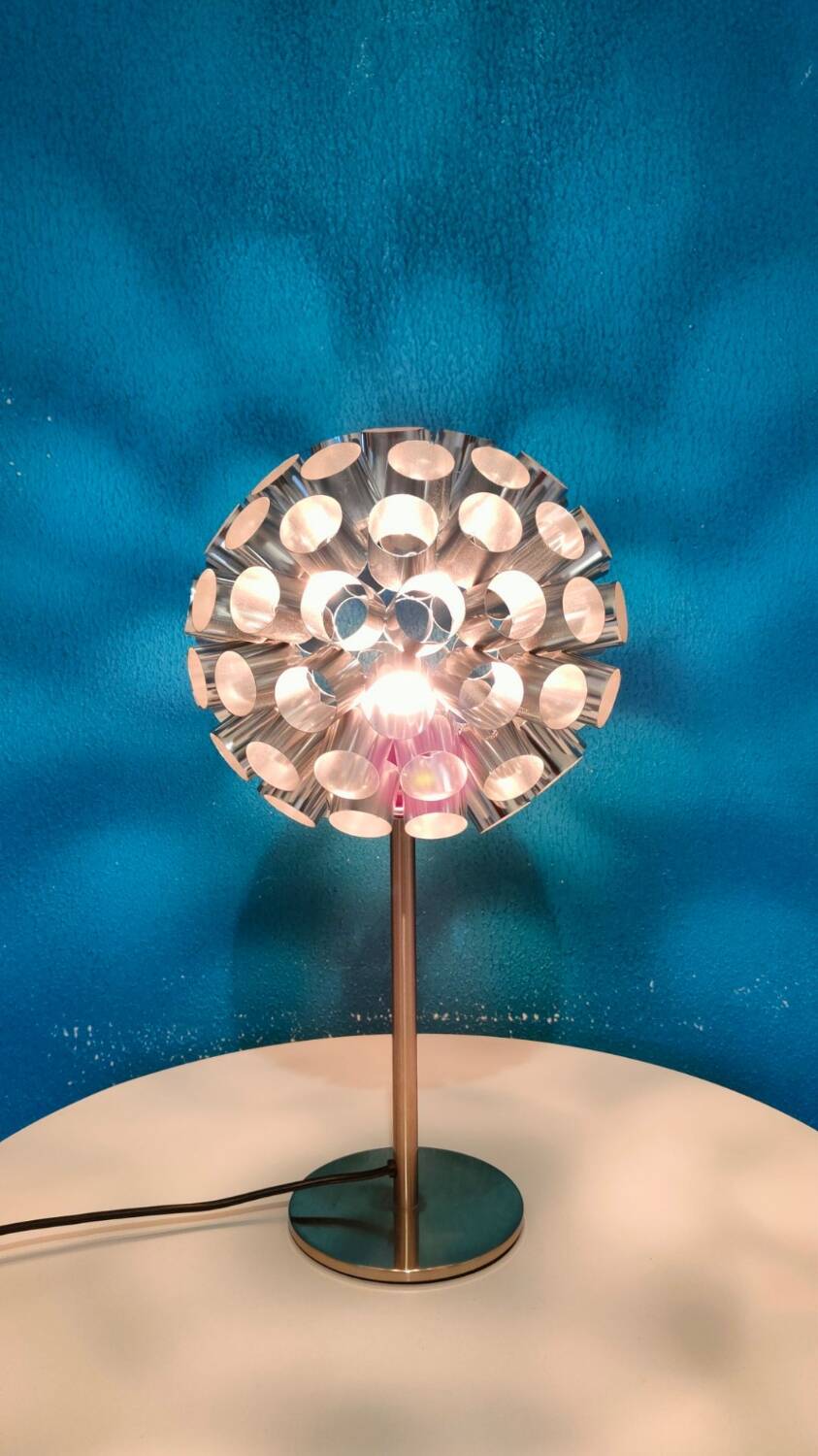 Kennwel space age lamp 1990 aluminum tube.