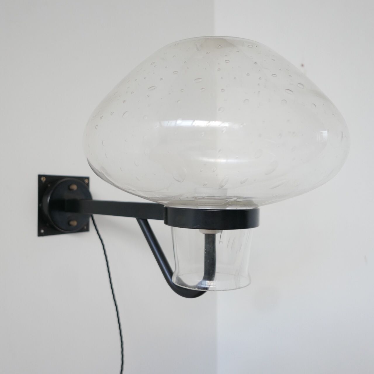 Mid-century glass wall light