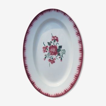 Vintage oval dish digoin sarreguemines